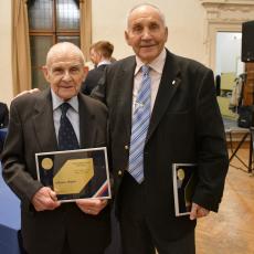 Miloslav Hradec * 1933 nejstarší ragbyový reprezentant s Eduardem Krütznerem seniorem