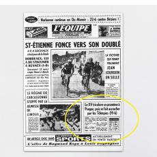 Titulní stránka francouzského sportovního deníku L´Equipe z 6. května 1968